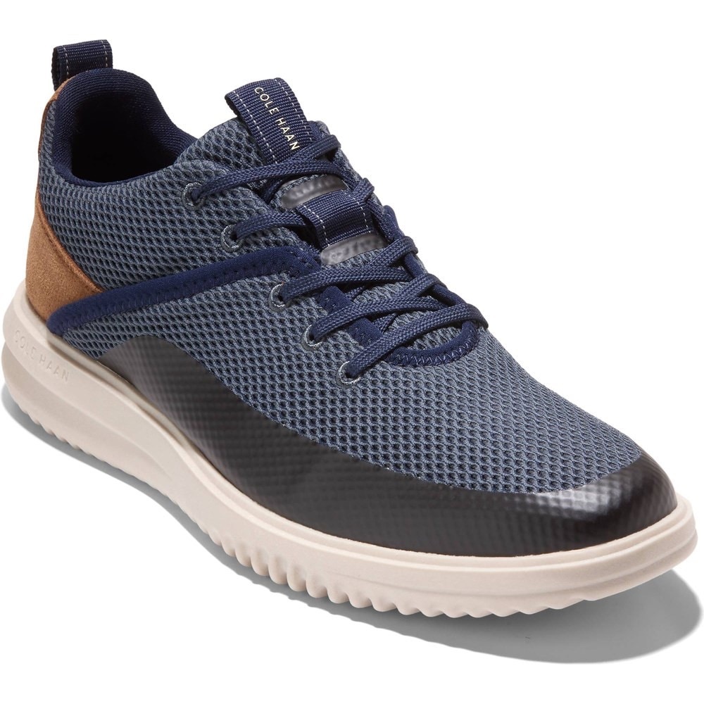 Cole Haan Men's Navy Blue and Brown Knit Sneaker